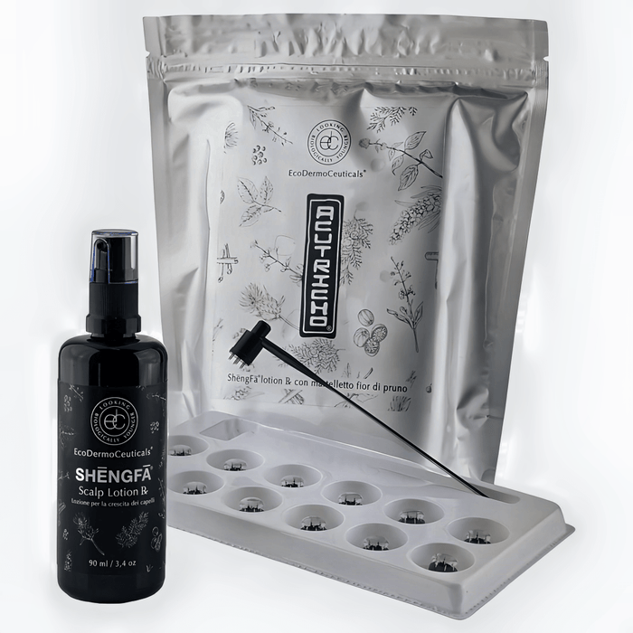 Acutricho®Set : Shengfa Lotion Rx con martelletto fior di pruno