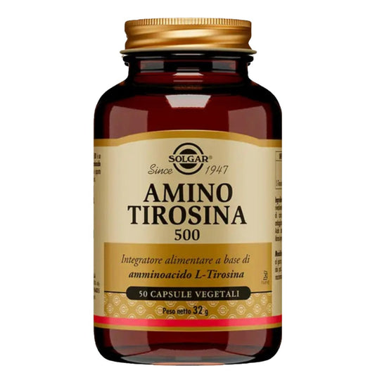 Amino Tirosina 500 50 cps vegetali - 4Nutrition