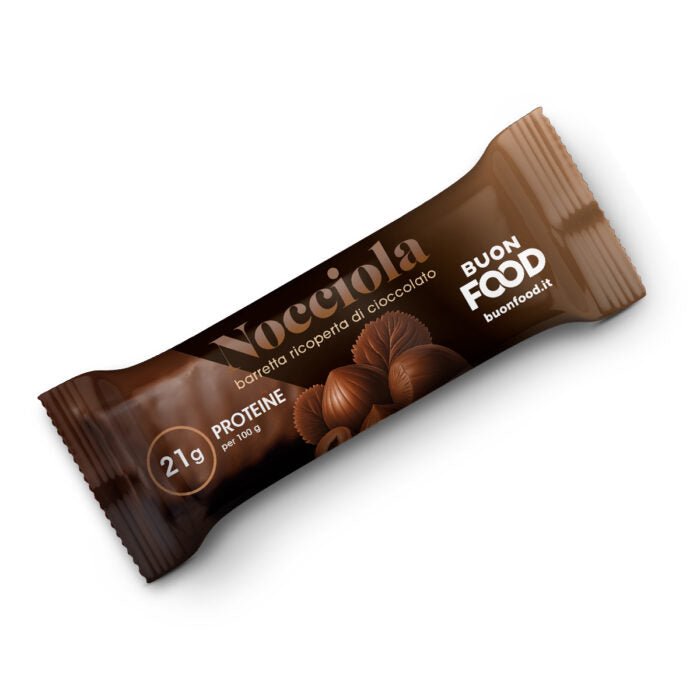Barretta Proteica RICOPERTA DI CIOCCOLATO NOCCIOLA