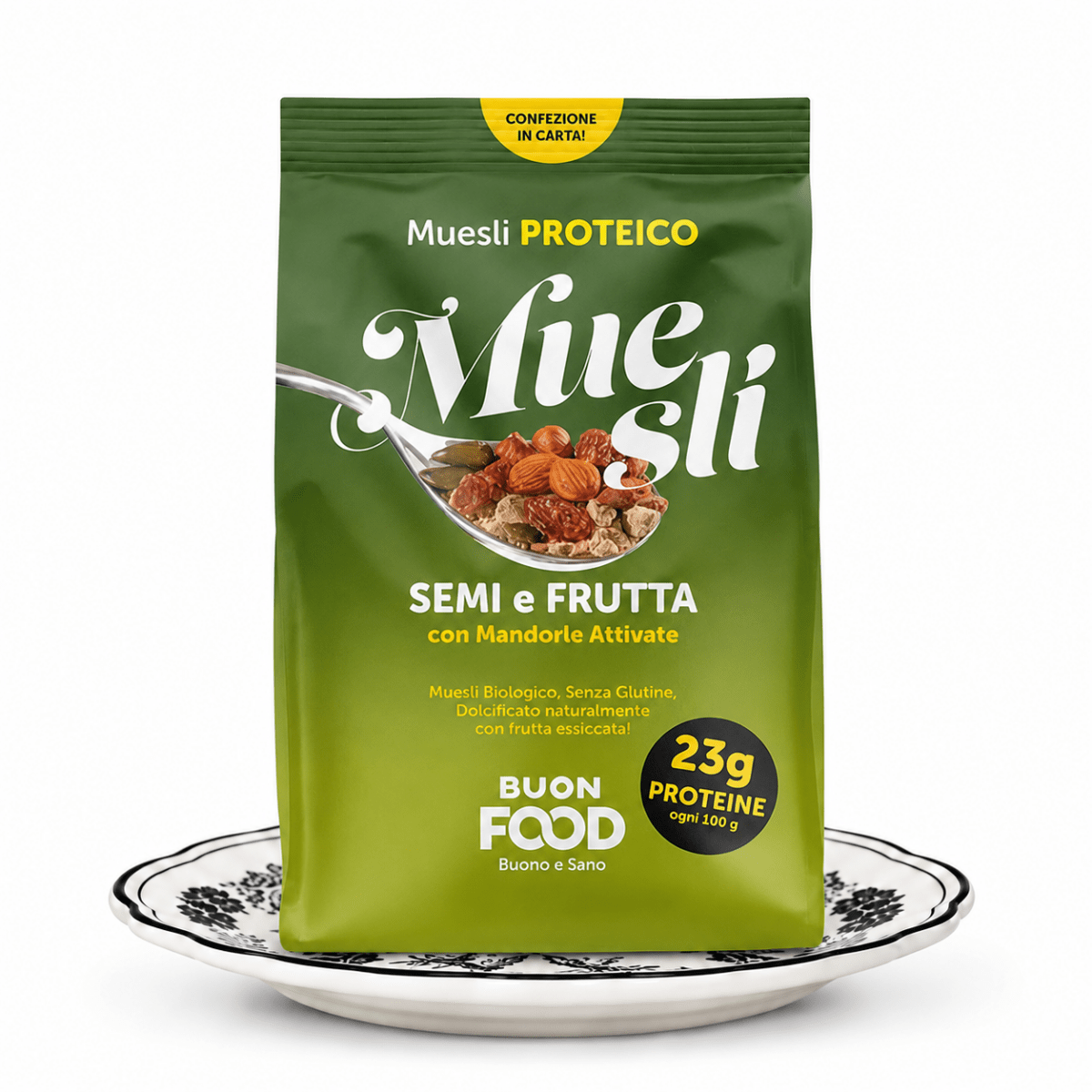 Muesli Proteico Semi Attivati e Frutta 400 gR. - ForLongevity