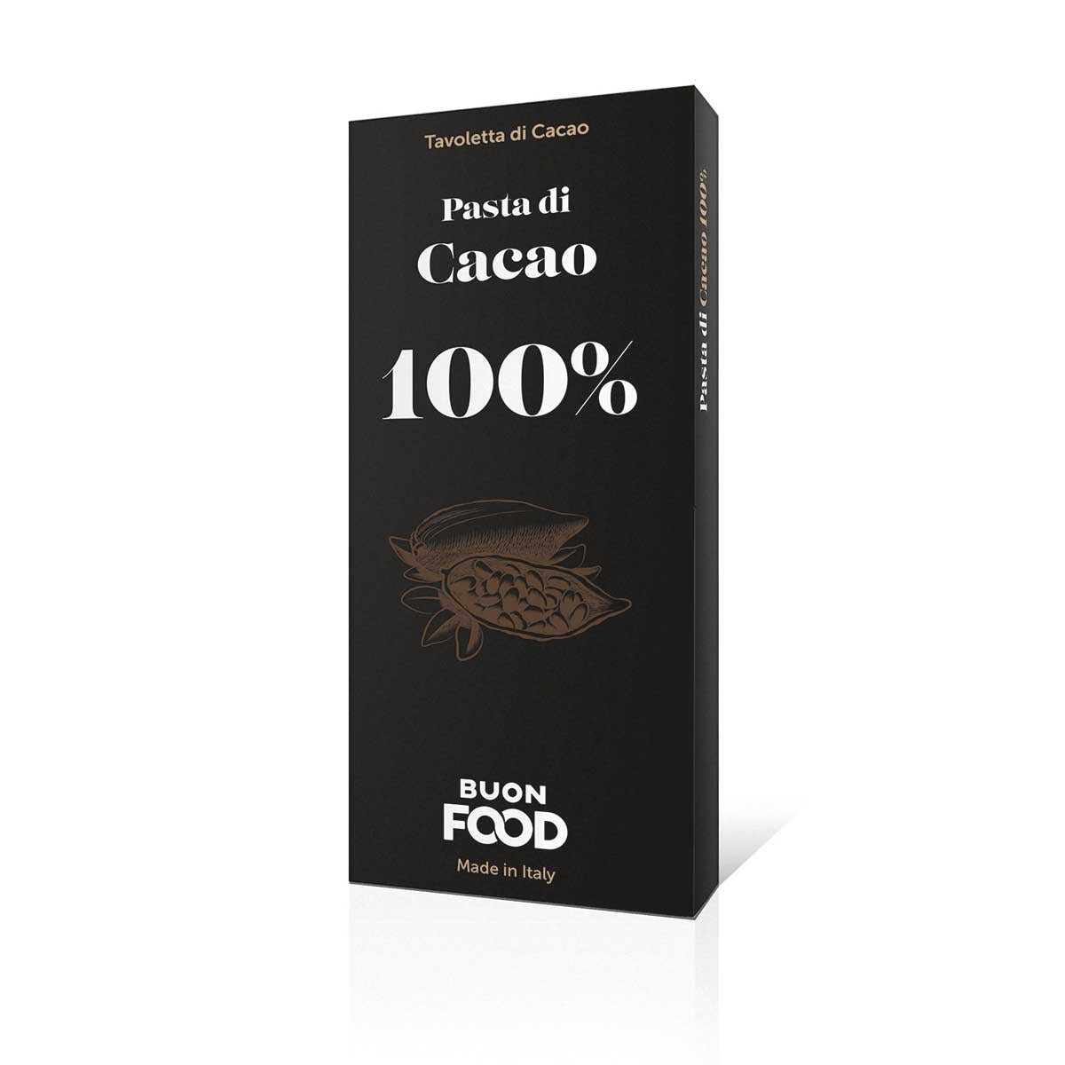 Tavoletta di Cacao 45 gr. - pasta di cacao 100% - 4Nutrition